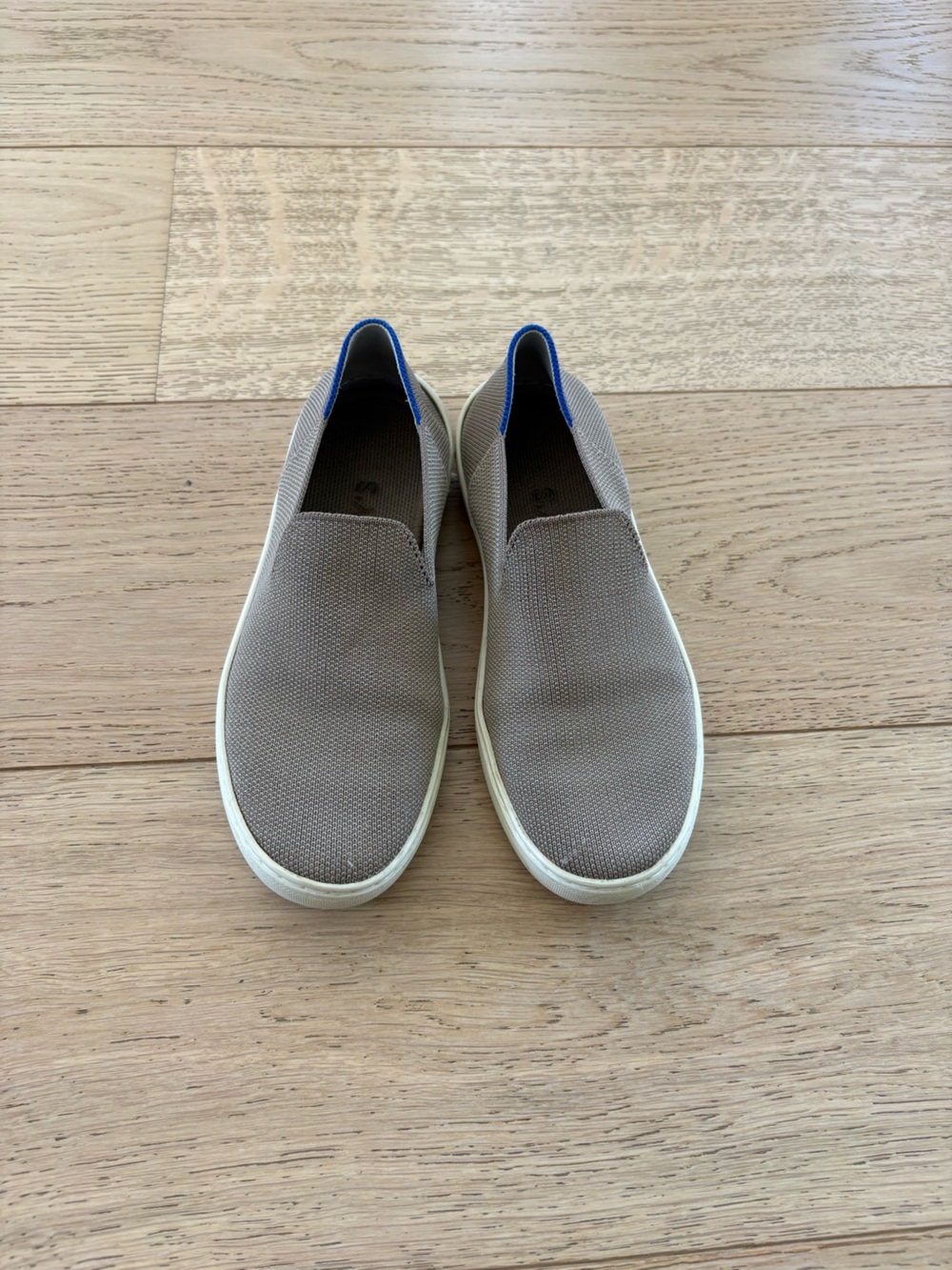 Rothy's Slip-On Canvas Sneakers in Taupe